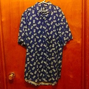 Doctor Who button down shirt